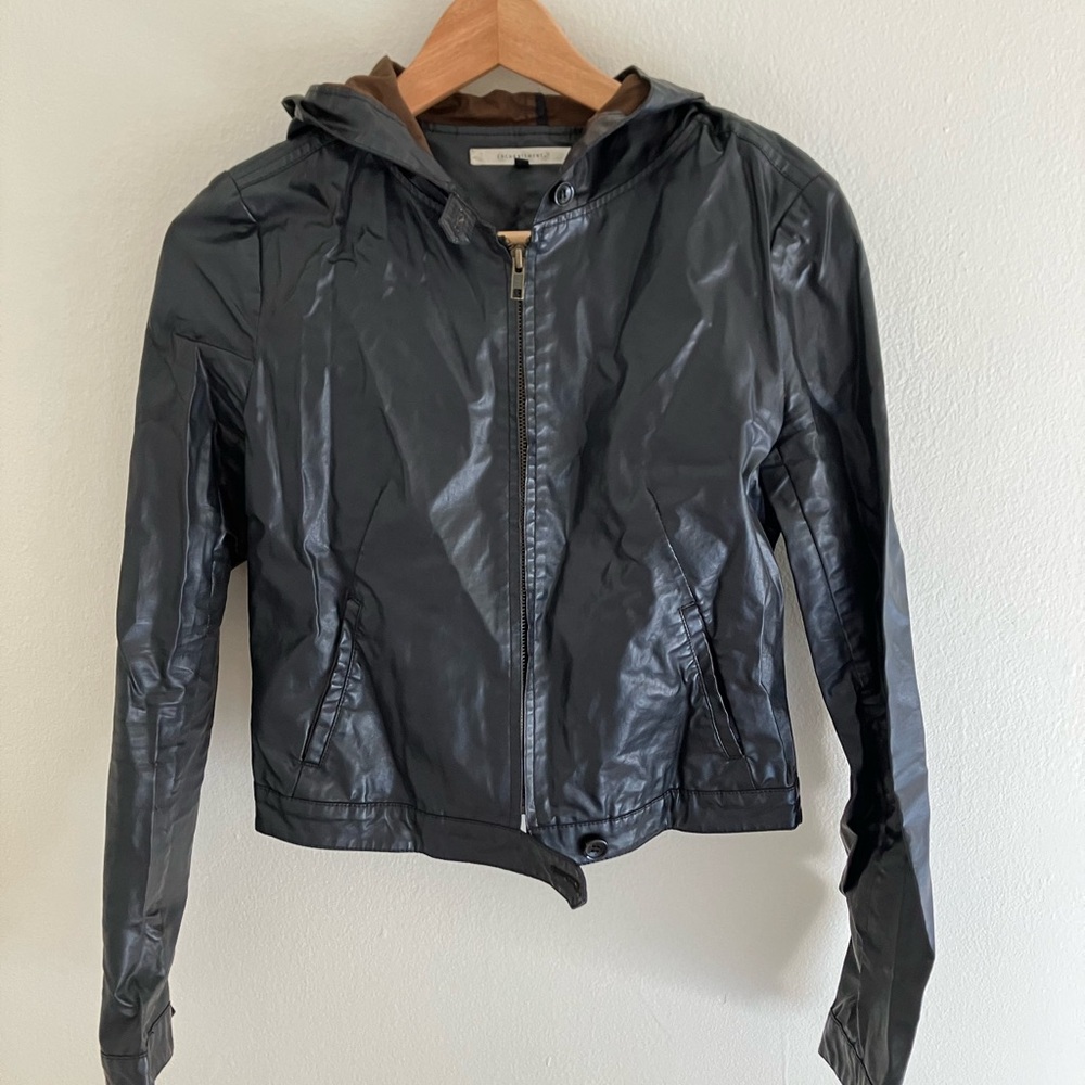 Slightly cropped rain jacket